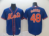 Mets 48 Jacob deGrom Royal Cool Base Jerseys,baseball caps,new era cap wholesale,wholesale hats